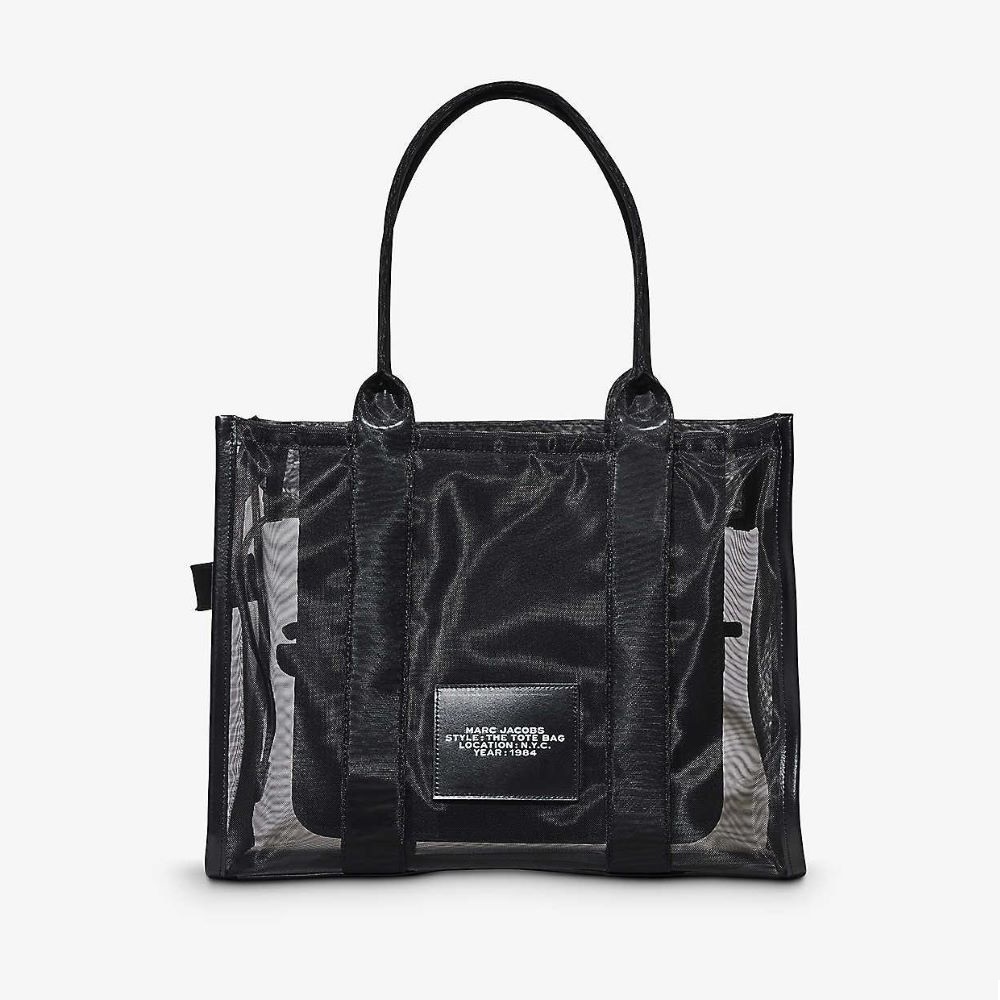 Marc Jacobs The Tote Bag Black Large Mesh Handbag rental UK